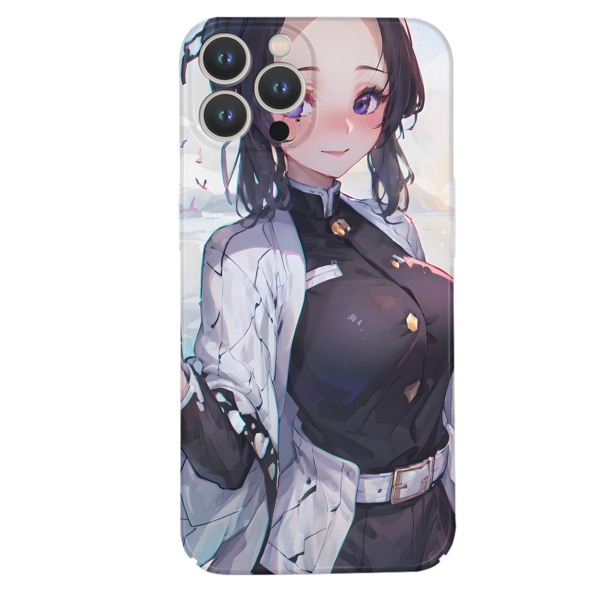 （画像用） 鬼滅の刃（きめつのやいば）蟲柱-胡蝶 しのぶ／こちょう しのぶ Kochou Shinobu 【iPhone 14シリーズ対応】ハードケース